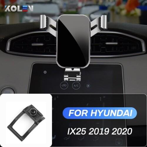 Car Mobile Phone Holder For Hyundai IX25 ix25 2019 2020 GPS Gravity Stand Air Vent Outlet Special Navigation Bracket Accessories