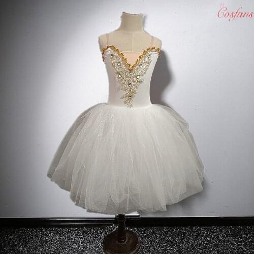 Adult Ballet Dress white/blue Ballet Costume For Women Sleeveless Lace Pink Dress F Dance Girls Professional Gymnastics Leotard