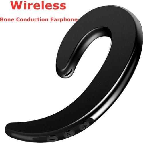 Bone Conduction Wireless Earphones with Microphone Sport Driving Earbuds Over The Ear Headset Stereo Headset Bluetooth Ear Hook