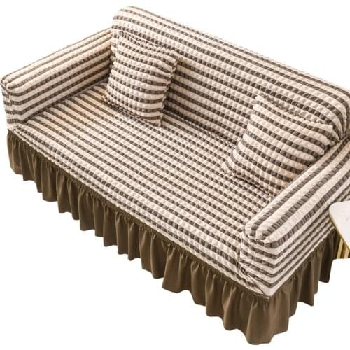 Sofa Cover Stretch Non-slip Couch Slipcover Seersucker sofa cover bubble cloth universal sofa cover sofa cover universal