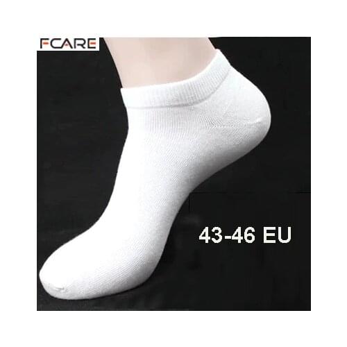 10PCS=5pairs elite 43, 44,45,46 White black sock slippers branca cotton mens calcetines summer invisible low thin boat socks