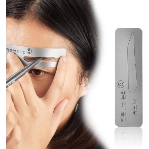 DIY Eyebrow Shaping Template Easy Eyebrow Stencils Reusable Helper Ruler Kit Grooming Card Defining Makeup Tools Accessories