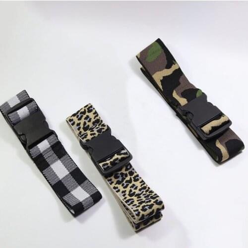 Width 3.8/5.0cm High Quality Adjustable Length Elastic Band Plastic Buckle For Outdoor Tent/ Luggage Bundle Fixed Strap 50cm