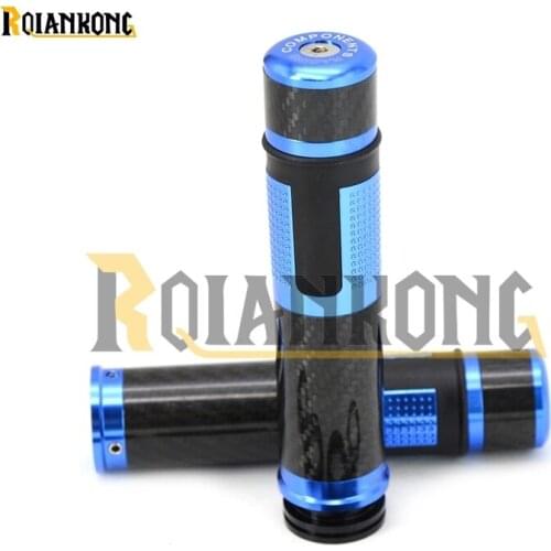 Hot!CNC 22\24mm Motorcycle Carbon fiber Hand Handle Grip Handlebar Cap for SUZUKI SV 650 sv650 sv650s aprilia pegaso TL1000S