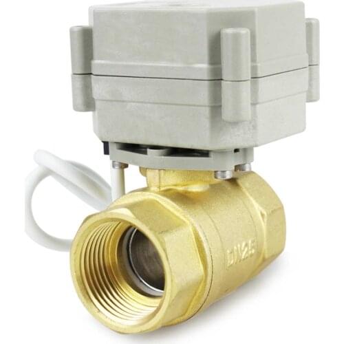 HSH-Flo 3/4" DN20 2 Way Brass Motorized Ball Valve, 3/4 Electrical Ball Valve