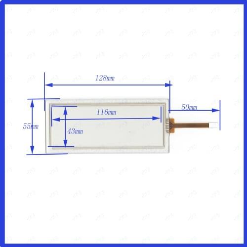 KDT-4449 For Car DVD touch screen panel this is compatible 128*55mm TouchSensor FreeShipping