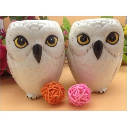Cute Owl Mugs 3D Animal Cups Ceramic Milk Mug Home Decor Coffee Tea Cup