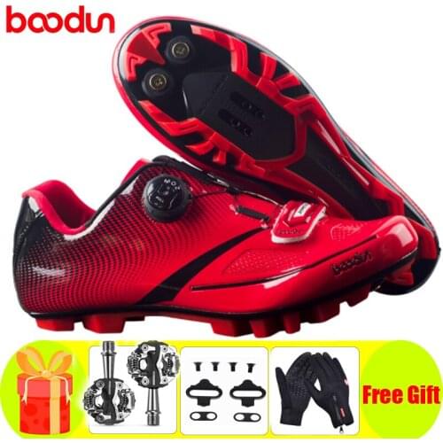 BOODUN Cycling Shoes Sapatilha Ciclismo Mtb Self-locking Men Sneakers Women Mountain Bike Breathable SPD Bicycle Pedals Shoes