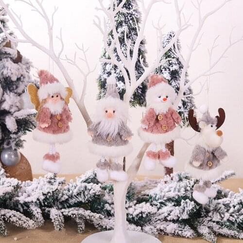Cute Christmas Plush Angel Dolls Charm Children Doll Gift Christmas Tree Pendant