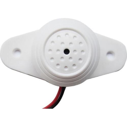 Mini CCTV White Microphone Audio Pickup Device High Mini Microphone Voice Audio Pickup Device Sound Monitor for Security Cameras