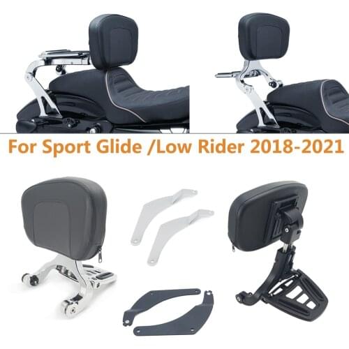 Motorcycle Multi-Purpose Driver & Passenger Backrest For Harley FLSB Softail Sport Glide 2018-2020 / FXLR Softail Low Rider