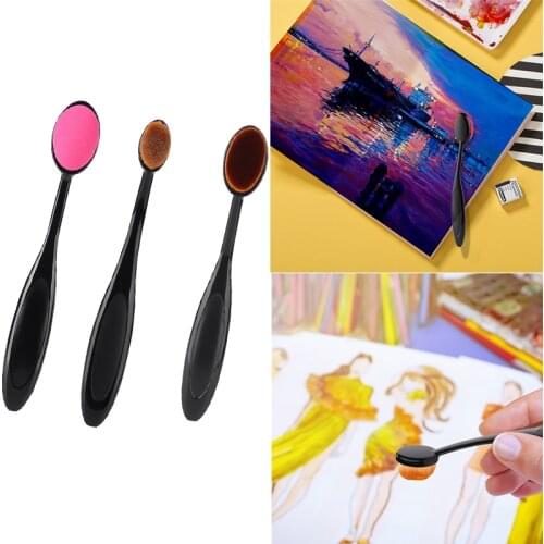 Soft Blending Brushes 3 Sets Drawing Painting Brush Makeup Brushes for Cutting Dies&stamp Diy Scrapbooking Background Card 2021