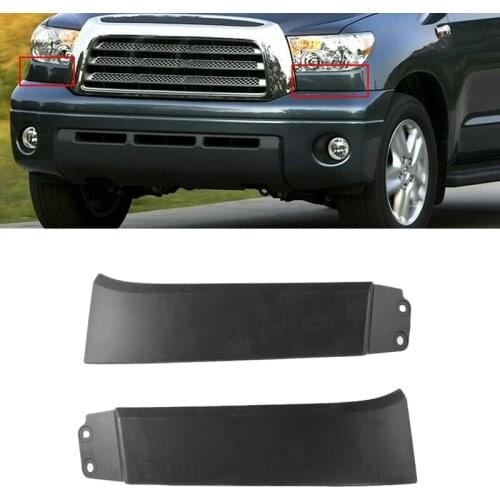 Front Bumper Fender Extension Grille Headlight Filler Trim Panels for Toyota - 2007-2013 Sequoia 2008-2017