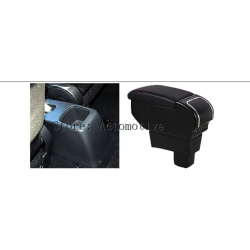 Storage Box Center Console Leather Cup Holder Dual Layer Armrest Arm Rest for Suzuki swift