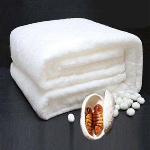 Handwork Positioning Silk Quilt 100% Mulberry Silk Filler Bed Blanket for Adult Baby Winter Autumn 100% Cotton Cover Silk Duvets