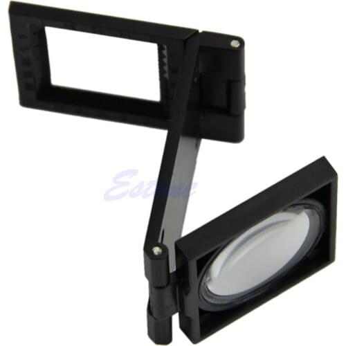 10X Loupe Magnifier Desktop Fabrics Sewing Thread Measure Scale Counter Foldable