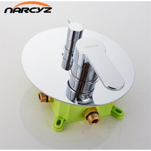 Bath & Shower Faucets Control Brass With embedded box Mixing Valve Switch Concealed Shower Valve Mixer Wall Shower SwitchXT515