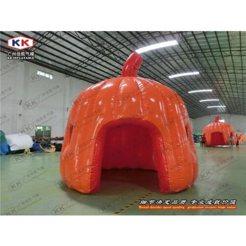 Special Orange Pumpkin Inflatable Dome Tent for party show inflatable dome tent for Halloween