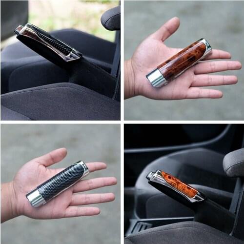 Universal Car Hand Brake Protector Decoration Cover Handbrake Handle Carbon Fiber Pattern Decoration Cover Accessories