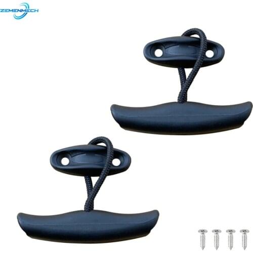 2PCS Boat Accessories Nylon Universal Replacement Kayak Canoe Dinghy Fishing Boat Carry Handle Pull Handle T-Handle & Cord Rope