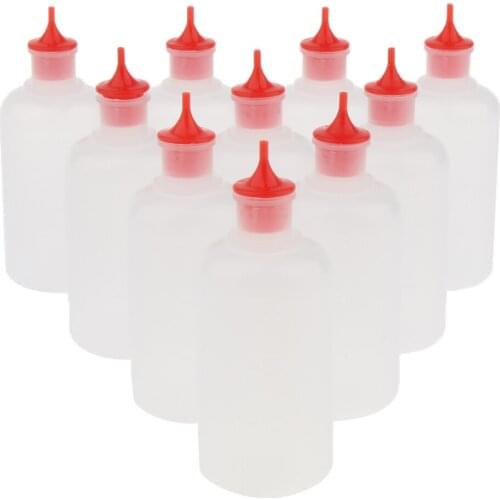 30ml Plastic Squeezable Bottles Eye Liquid Dropper for Reagent Drop 10pcs