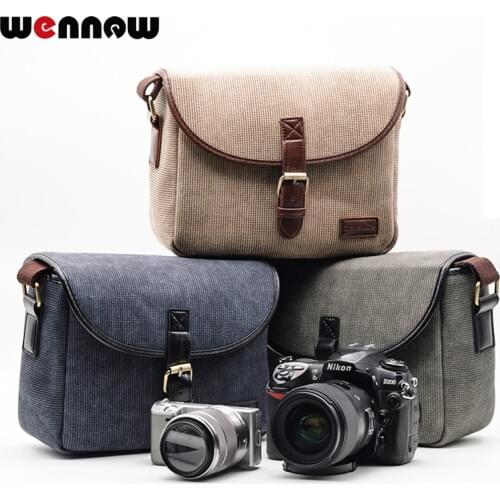 Wennew Retro DSLR SLR Camera Bag Photo Case for EOS Rebel SL2 SL1 T7 T7i T6i T6s T6 T5i T5 T4i T3i T3 T2i T1i XTi XSi XT Cameras