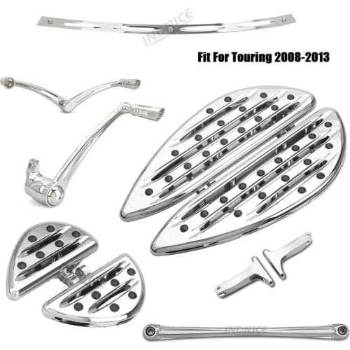 Chrome Deep cnc cut Floorboards Shifter Lever Brake Arm linkage rod Windshield trim For harley touring FLHX FLHT FLHR FLTR 2008