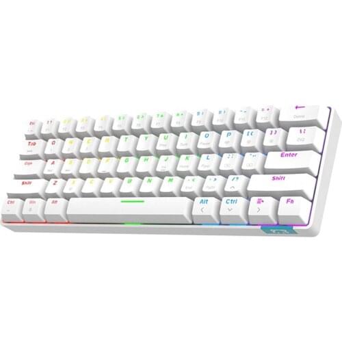 Daidai STK61 Mixed Light BT Dual-mode Mechanical Keyboard 61 Keys Gaming Office Mechanical Keyboard