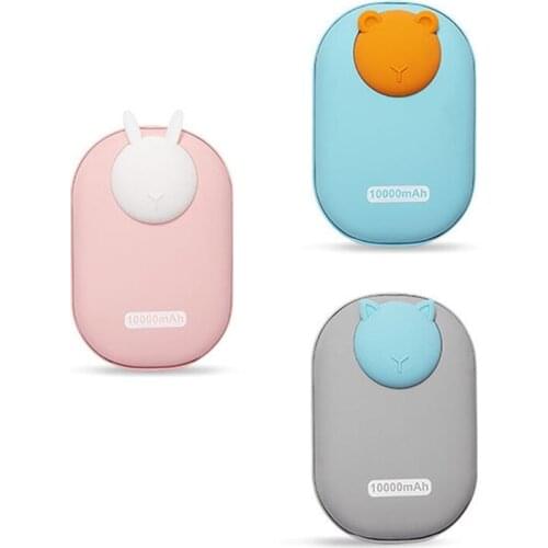 Cute Rabbit Electric Small Hand Warmer Quick Charge Winter Warm USB Charging Power Portable Warmers Rechargeable Long