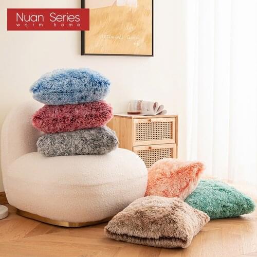 Soft Fur Plush Shaggy Fluffy Cushion Cover Pillow Case Home Decor Pillow Covers Living Room Sofa Decorative Cushion Covers