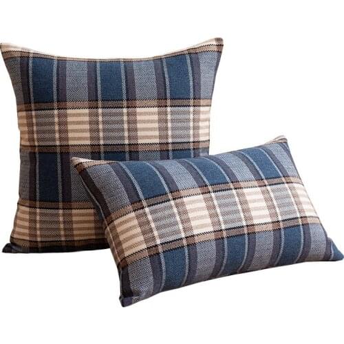 Nordic Vintage Sofa Cushion Cover High Quality Colorful Plaid Geometric Pillow Cover Luxury Home Decorative 45x45cm,60x60cm