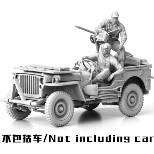 1/35 Scale Unpainted Resin Figure US Soldiers 2 figures collection figure