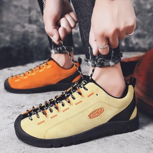 Autumn and winter mens outdoor comfortable non-slip warm sports and leisure hiking shoes fashion couple hiking shoes