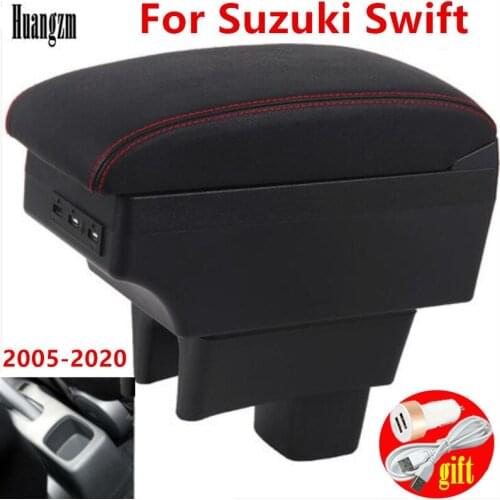 For Suzuki Swift Armrest box 2011 2014 2017 2018 2005-2020 Car armrest box car accessories interior storage box Retrofit parts