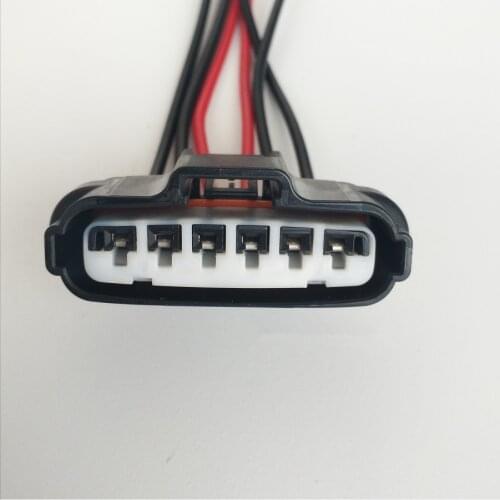 2/4/10pcs/lot 6 Pin/Way Throttle Plug Connector With Pigtail For Volvo S60 XC90 V40 Land Rover Range Rover Freelander