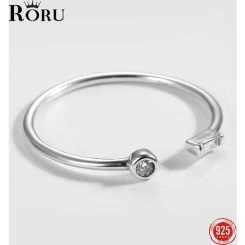 RORU Women's Silver Rings