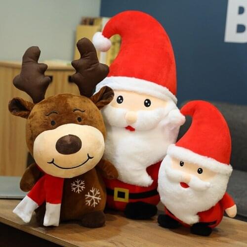Christmas Atmosphere Decorations Christmas Plush Toys Santa Claus Doll Birthday Doll Pillow Gift