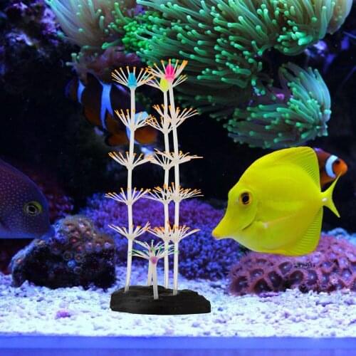 SENZEAL Lifelike Strip Decor Coral Silicone Aquarium Plant Artificial For Fish Tank Water Landscape Aquarium Ornament Decoration