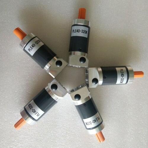 PLE40 3 stage 256:1 5:1 auger small 1:4 Ratio Speed Reduce transmission gearhead reducer planetary gearbox