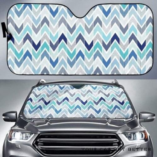 Herringbone Pattern Design Universal Car Windshield Sun Shade Fold UV Protect Front Window Sunshade Auto Fashion Accessories New
