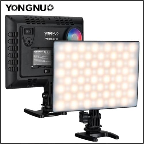 YONGNUO YN300Air II LED Video Light Panel RGB 3200K-5600K Fill-in Lamp Remote Control for Studio Outdoor Portrait Photography
