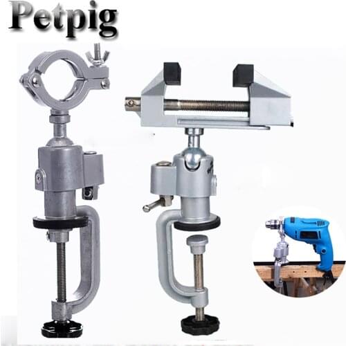 High Quality Aluminum Alloy 360 Degree Rotary Lock Accessory Craft Jewelry Universal Clamping Device Universal Mini Bench Vise