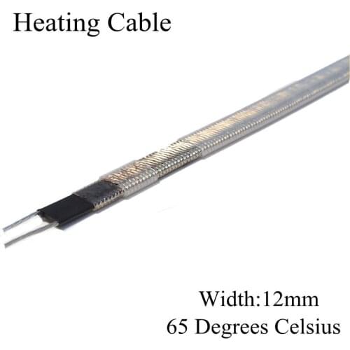 Anti-freeze Frost Protection Heating Cable For Water Pipe/Roof 230V 12mm 65C Self Regulating Electric Heater Copper Wire