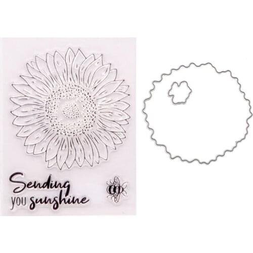 Flower Bee Silicone Clear Seal Stamp DIY Scrapbook Embossing Photo Album Decor 896A