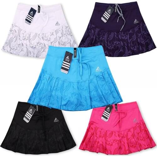 Girls Tennis skirts with Built In Short , Womens Tennis Skorts , Female Fitness Skirt Bodybuilding Exercise Yoga Sports Short