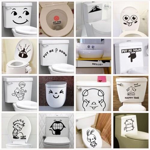 Interesting citation patterns, toilet stickers, home decoration, waterproof vinyl wall stickers, 3D view art DIY