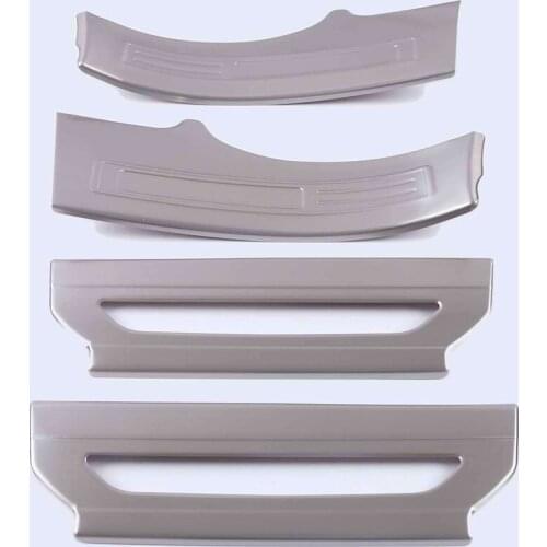 Stainless Steel Inner Outer Door Sill Scuff Plate Guard Sills Protector Trim For Jaguar F-PACE 2017-2021