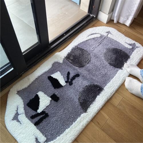New Cat Styling Home Cartoon Door Rug Bathroom Absorbent Mat Door Childrens Room Decoration Mat 50*110cm