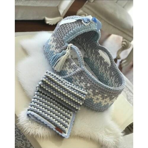 Knit poufs, rugs, chunky blankets, newborn baby baskets