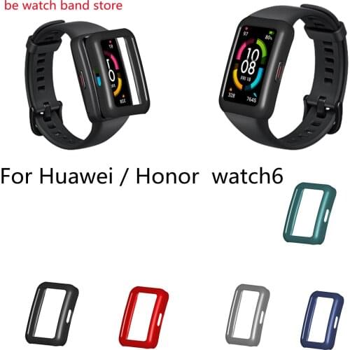 PC Protective Cover For Huawei Honor Watch 6 Case Colorful Shell Edge Frame Protection Bumper For Smartwatch Transparent Housing